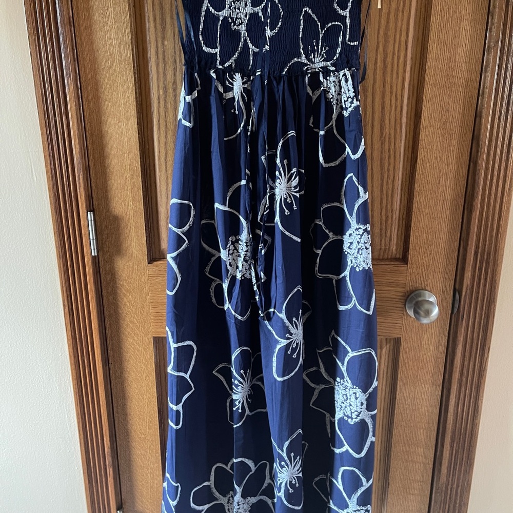 Floral Navy Women’s Large  Dress with tags
